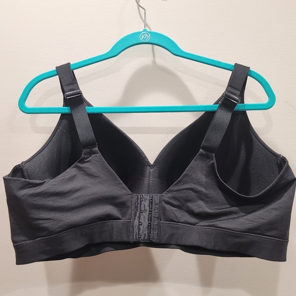 FURLOUGH SALE Cacique Lightly Lined No-Wire Black Bra - Sz 44DD US - Picture 3 of 7